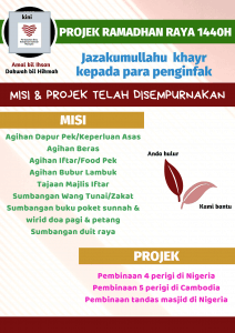Read more about the article Misi/Program/Projek Ramadhan-Raya 1440H