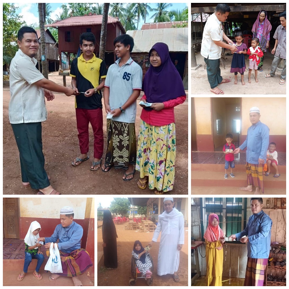 Sumbangan Zakat Duit Raya di Perkampungan Phum Thmey dan Sekolah Wedo, Cambodia (Projek Ramadhan-Raya 1440H)