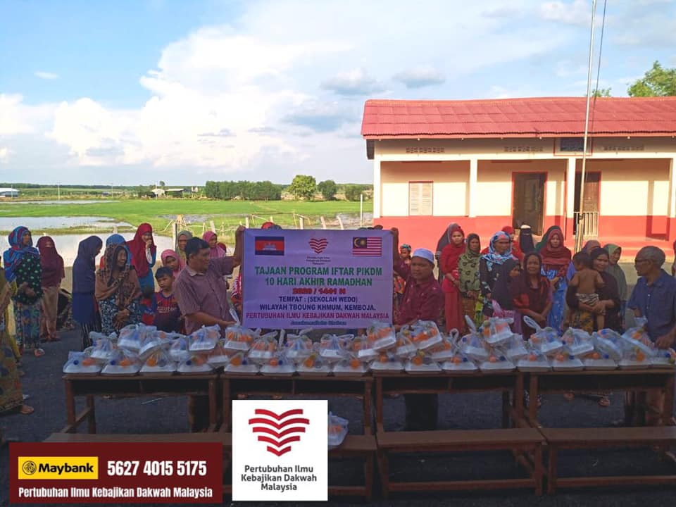 Agihan 150 Iftar Pek untuk Asnaf Fakir Miskin Kg Phum Thmey, Cambodia