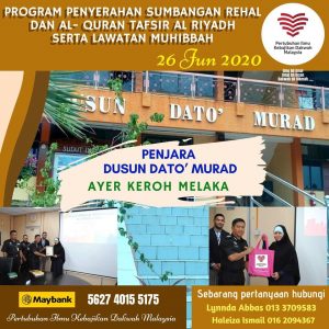 Read more about the article Program PIKDM bersama Penjara Dusun Dato’ Murad 26hb Jun 2020
