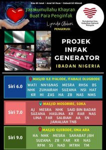 Read more about the article Projek Infak Generator Siri 6.0, 7.0 & 9.0 di Ibadan, Nigeria