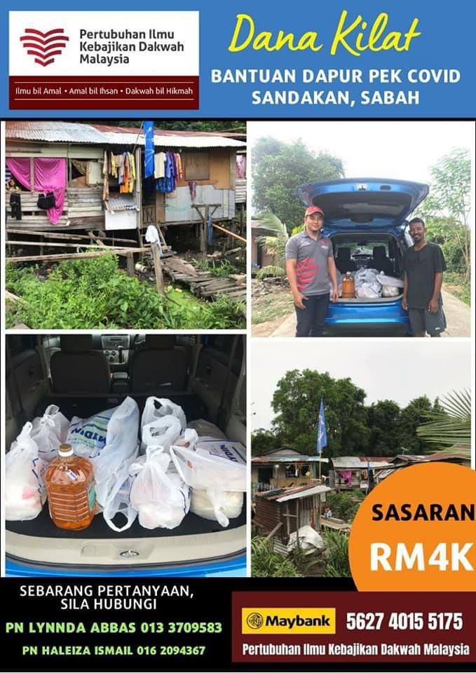 Bantuan Dapur Pek Siri 1 Covid19 di Sandakan, Sabah