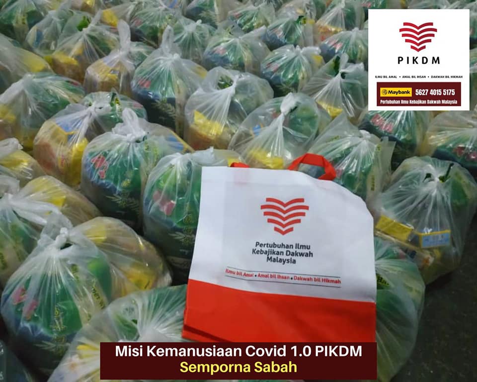 Misi 1.0 Agihan Bantuan Dapur Pek Covid19 di Semporna, Sabah