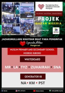 Read more about the article Projek Wakaf Generator & Whiteboard di Muslim Primary & Secondary School Modheke Igboho Ibadan Nigeria