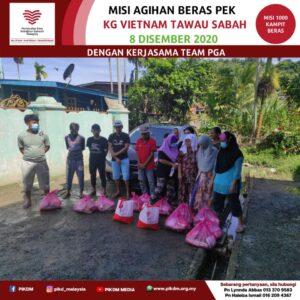 Read more about the article Misi Agihan 1000 Kampit Beras Asnaf di Kg Vietnam, Tawau, Sabah