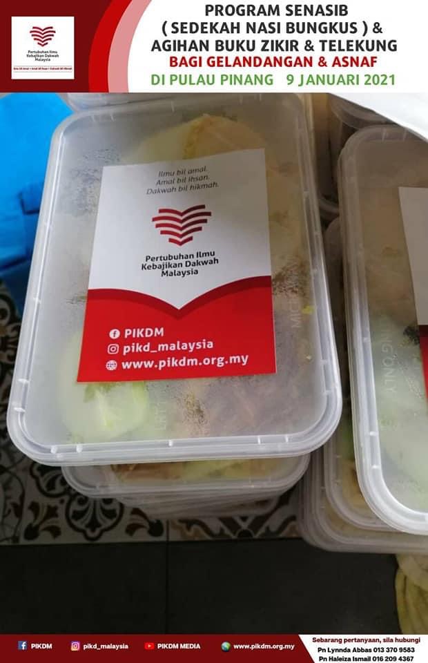 Program SENASIB (Sedekah Nasi Bungkus) di Pulau Pinang