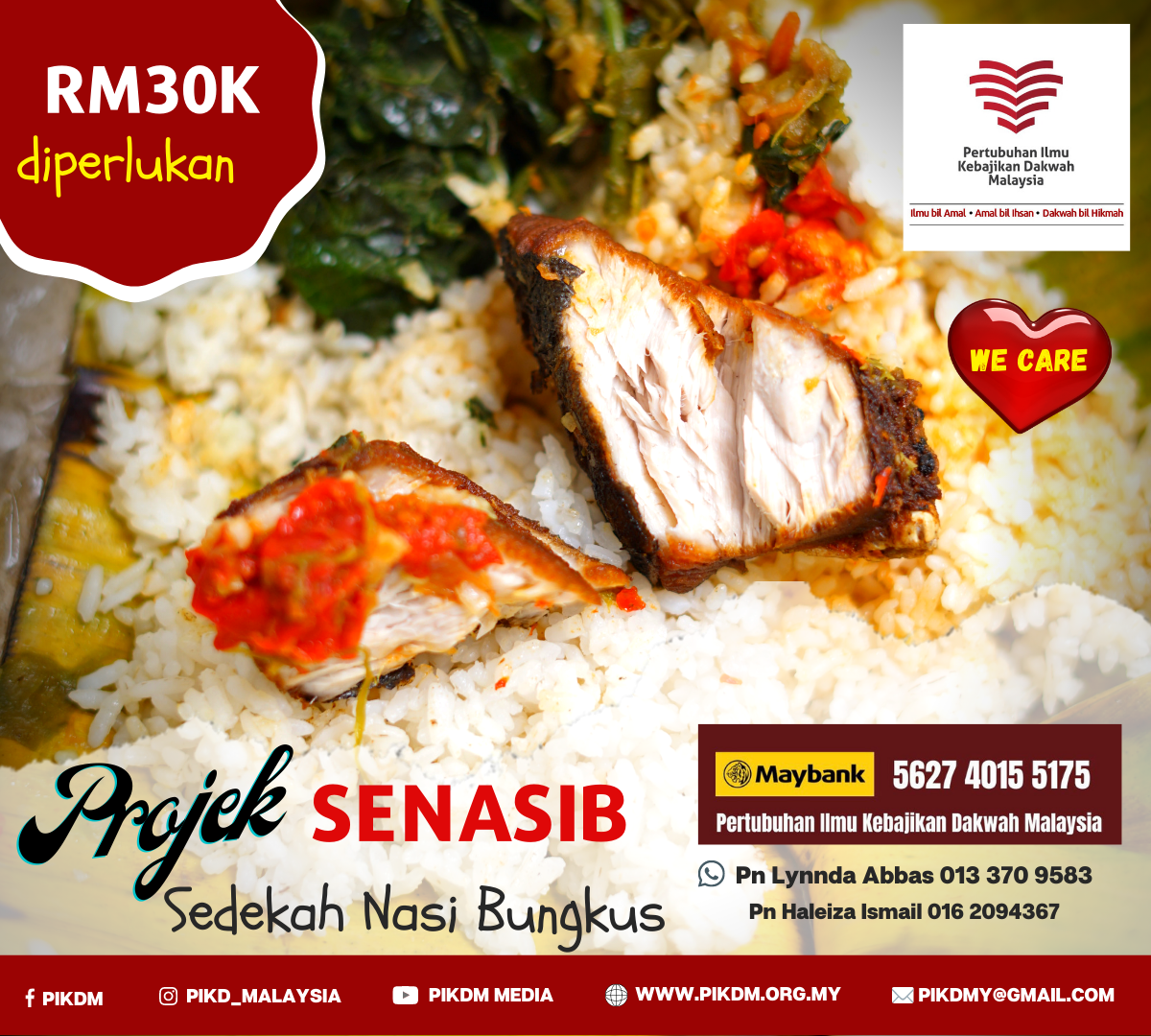 You are currently viewing Pelancaran Program SENASIB (Sedekah Nasi Bungkus)