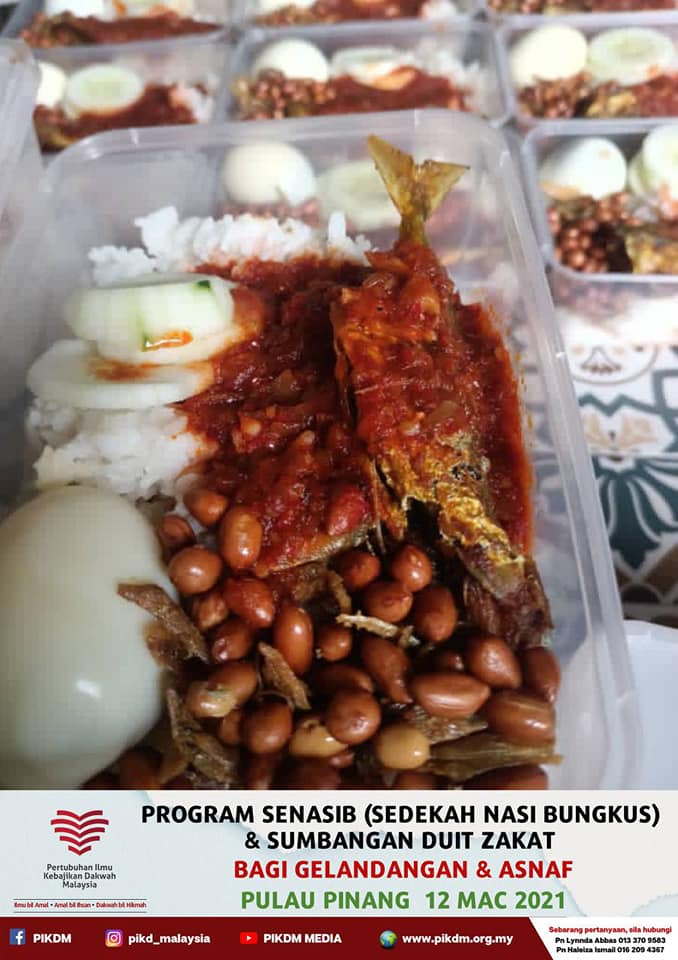 Program SENASIB (Sedekah Nasi Bungkus) di Pulau Pinang 12 Mac 2021