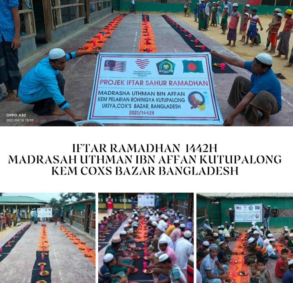 Projek Iftar Sahur Ramadhan 1442H  Kem Pelarian Rohingya Coxs Bazar (RAMADHAN  1-7)