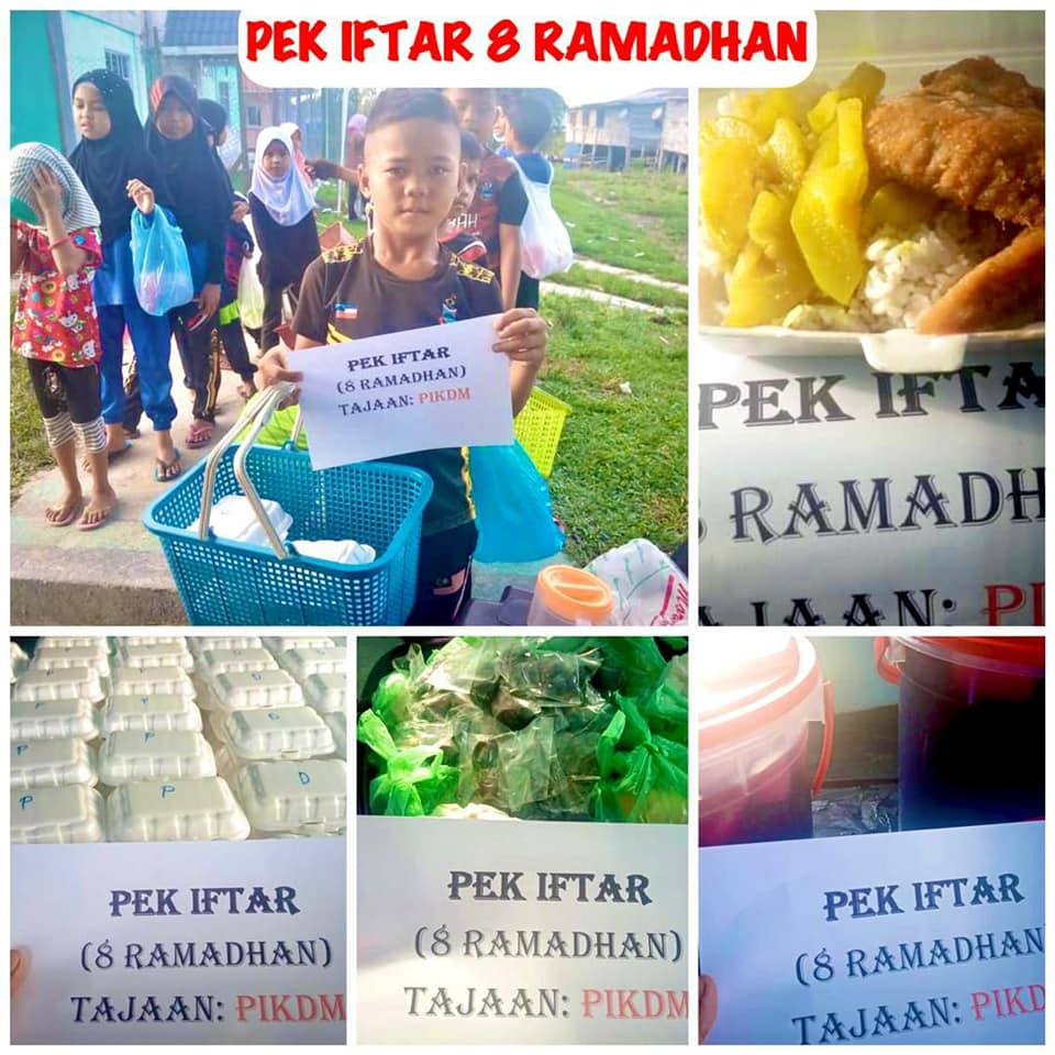 Projek Tajaan Iftar Pek Ramadhan 1442H PIKDM di Kg Malalain  Pulau Jambongan Beluran Sabah.