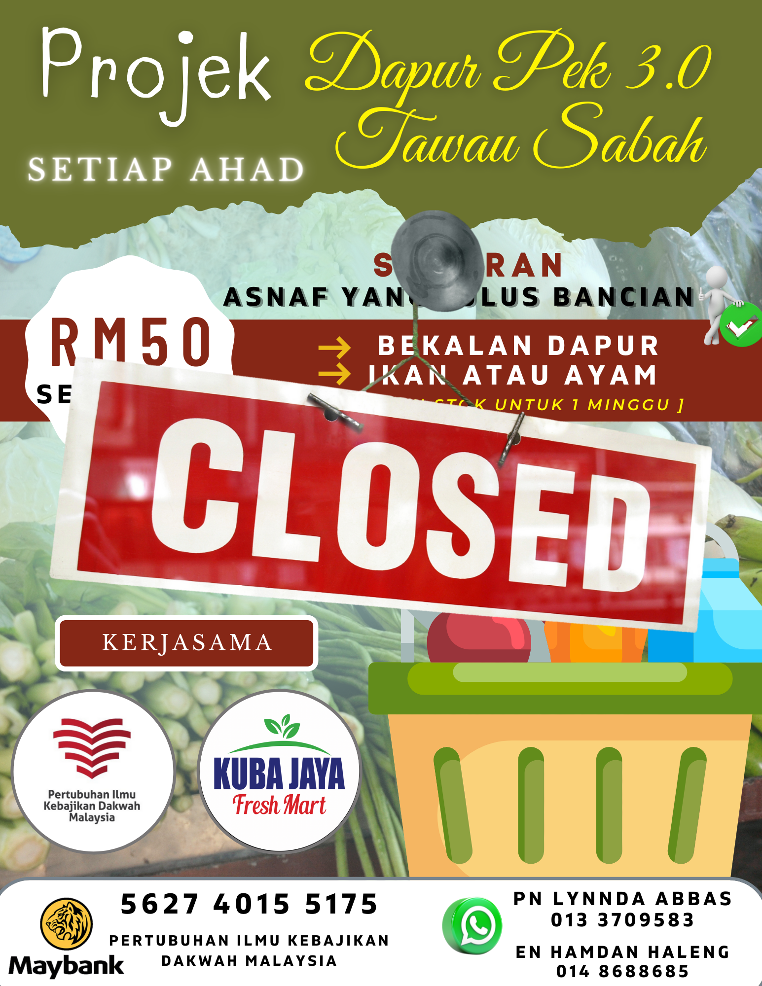Dapur pek 3.0 tawau setiap ahad. (1)