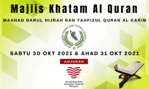 Read more about the article Program Agihan Dapur Pek & Majlis Khatam 3 pelajar Tahfiz Maahad Tahfizul Quran Darul Hijrah KL