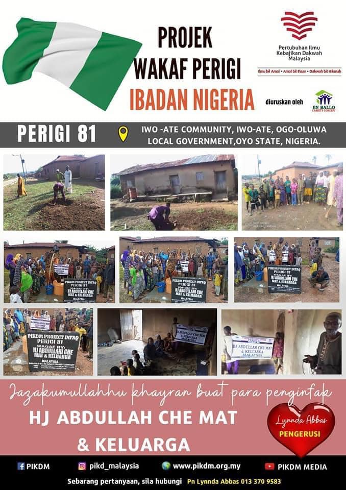 PIKDM Projek Wakaf Perigi Ibadan Nigeria