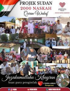 Read more about the article Penghargaan buat Para Penginfak Projek Sudan 2000 Naskah Quran Wakaf