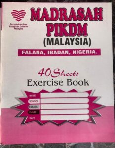 Read more about the article Buku Tulis Madrasah PIKDM Ibadan Nigeria