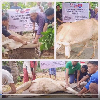 Korban Lembu Kg Rhoka Knor Cambodia