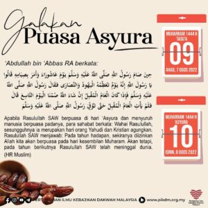 Read more about the article Galakan Puasa Asyura – Puasa Asyura Menghapuskan Dosa Setahun Yang Lalu
