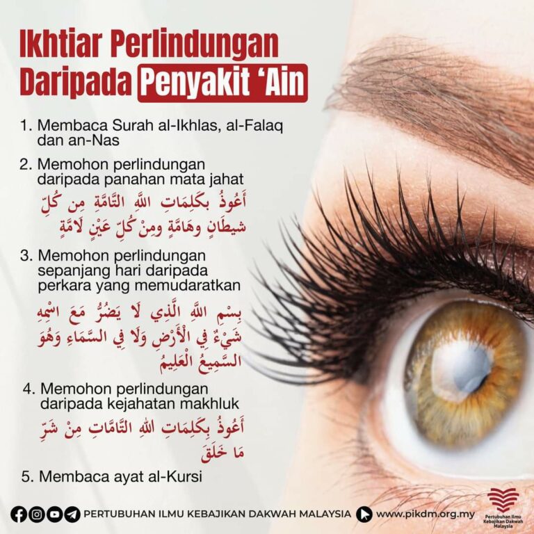 Doa Ikhtiar Perlindungan Dariapda Penyakit Ain