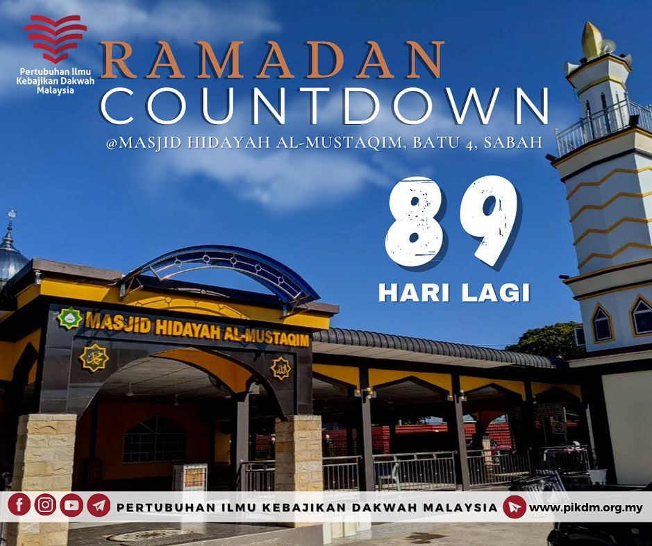 89 Hari Lagi Ramadhan