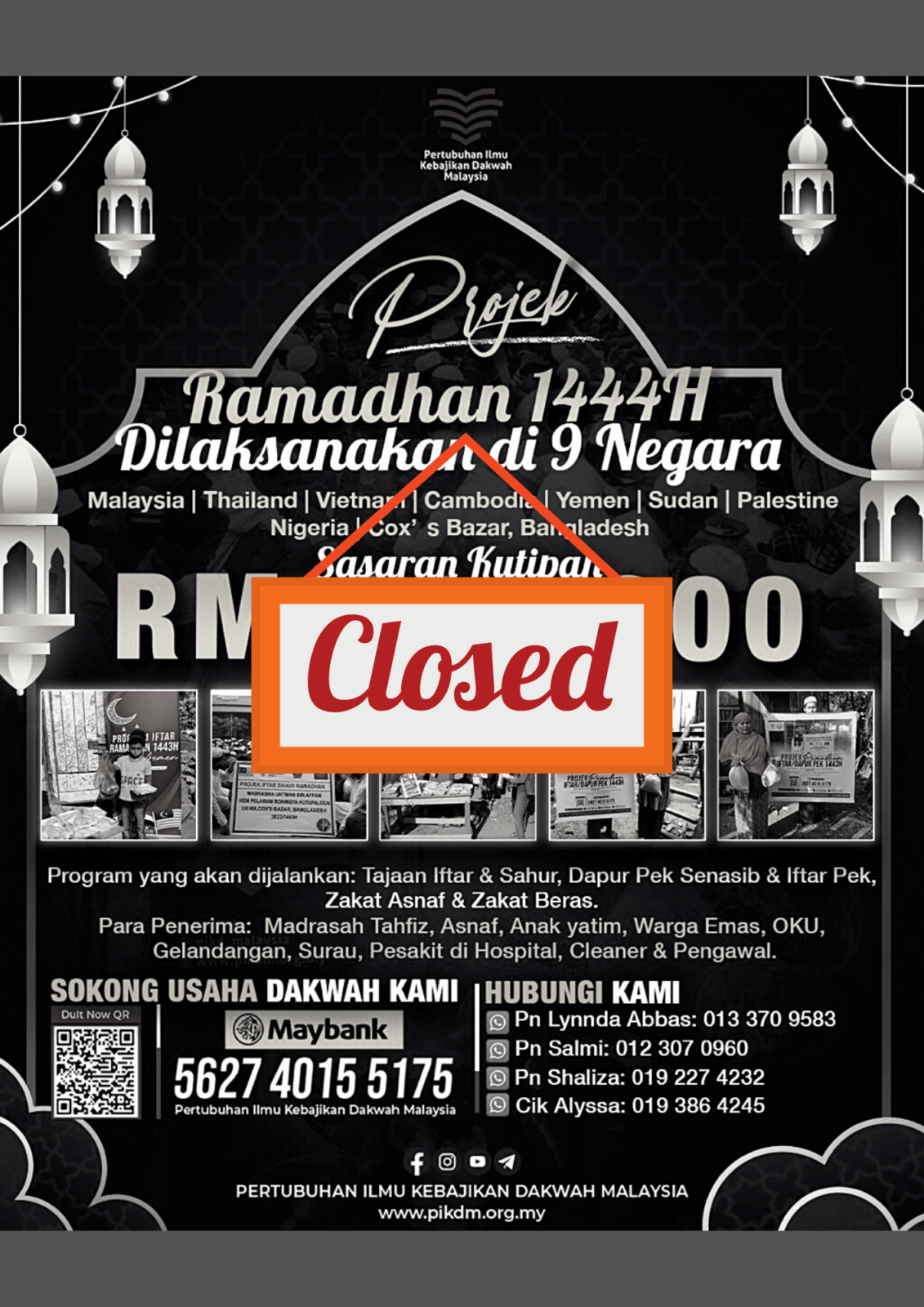 Projek ramadan 1444h closed