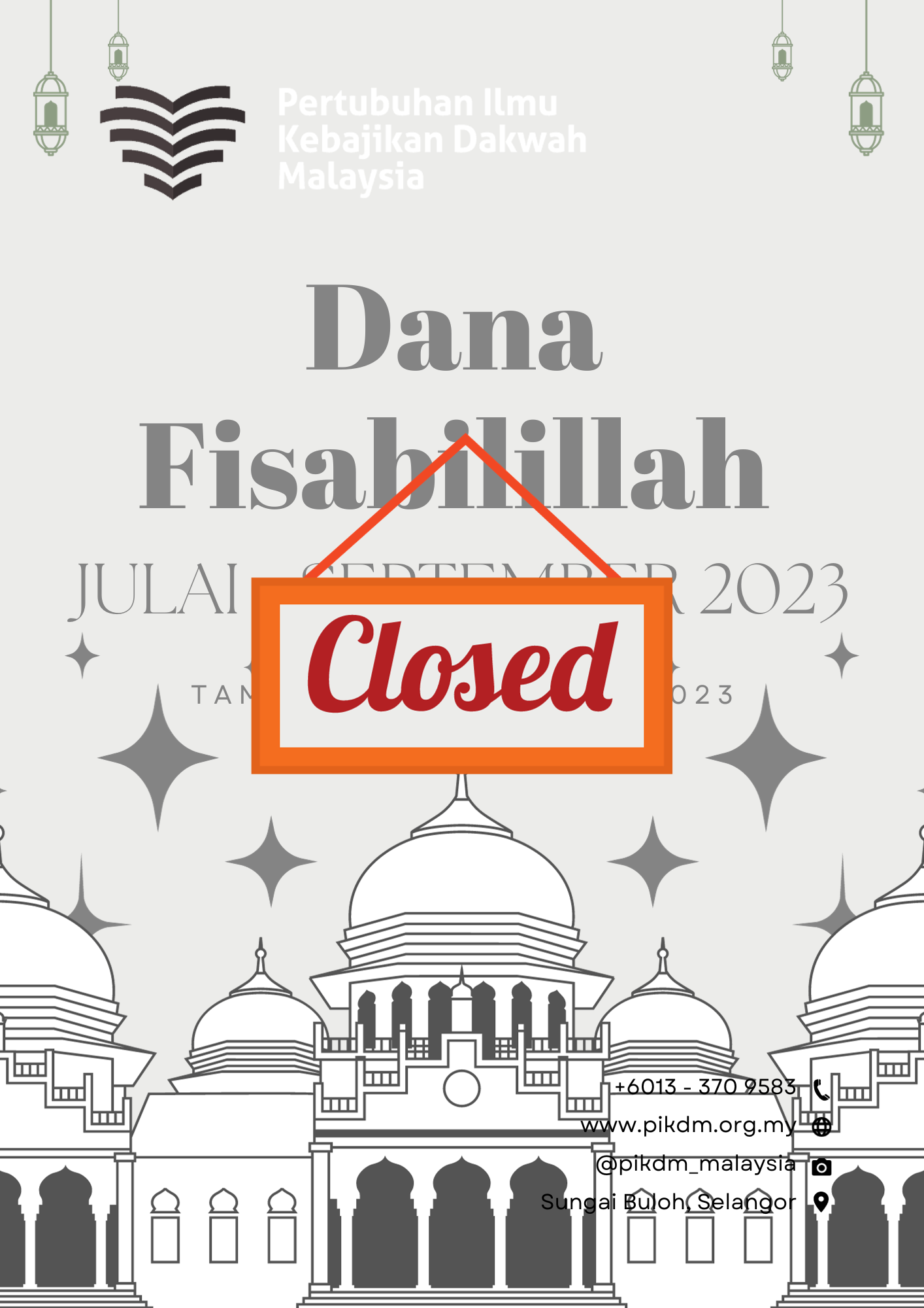 Dana fisabilillah julai sept 2023 closed