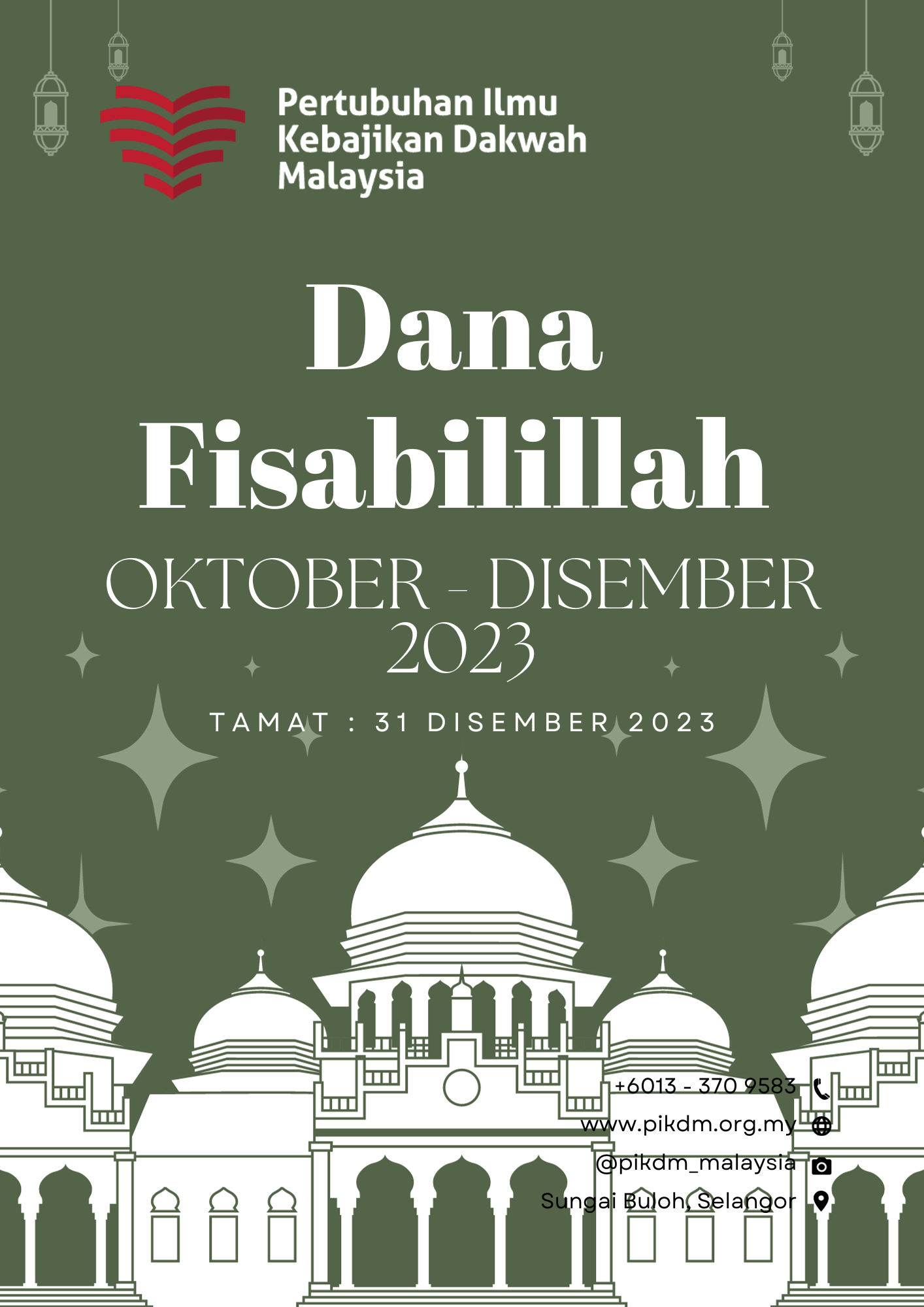 Dana Fisabilillah PIKDM (Oktober 2023 – Disember 2023)