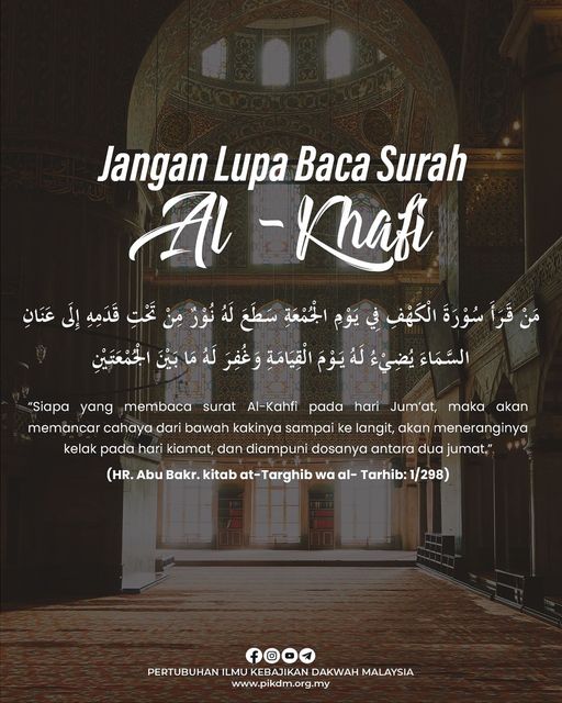 Jangan Lupa Baca Surah Al Khafi