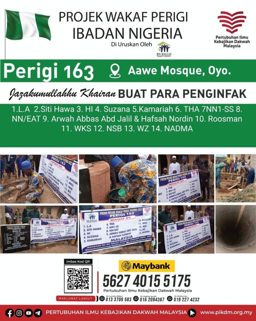 PIKDM Projek Wakaf Perigi Nigeria 2023
