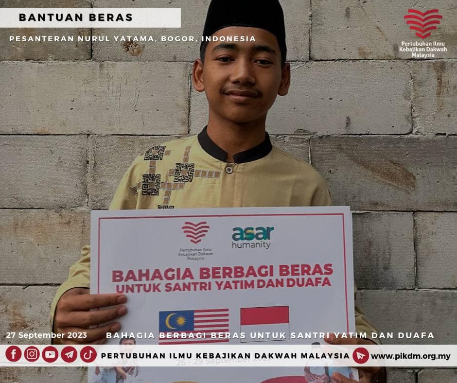 Berbagi Beras buat Yatim dan Duafa – Pesantren Nurul Yatama  Selatan Bogor – 27 September 2023