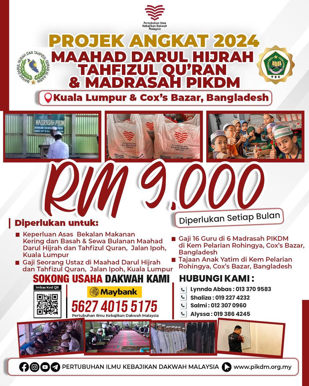 Projek Angkat 2024 Maahad Darul Hijrah Tahfizul Qu'ran & Madrasah Pikdm