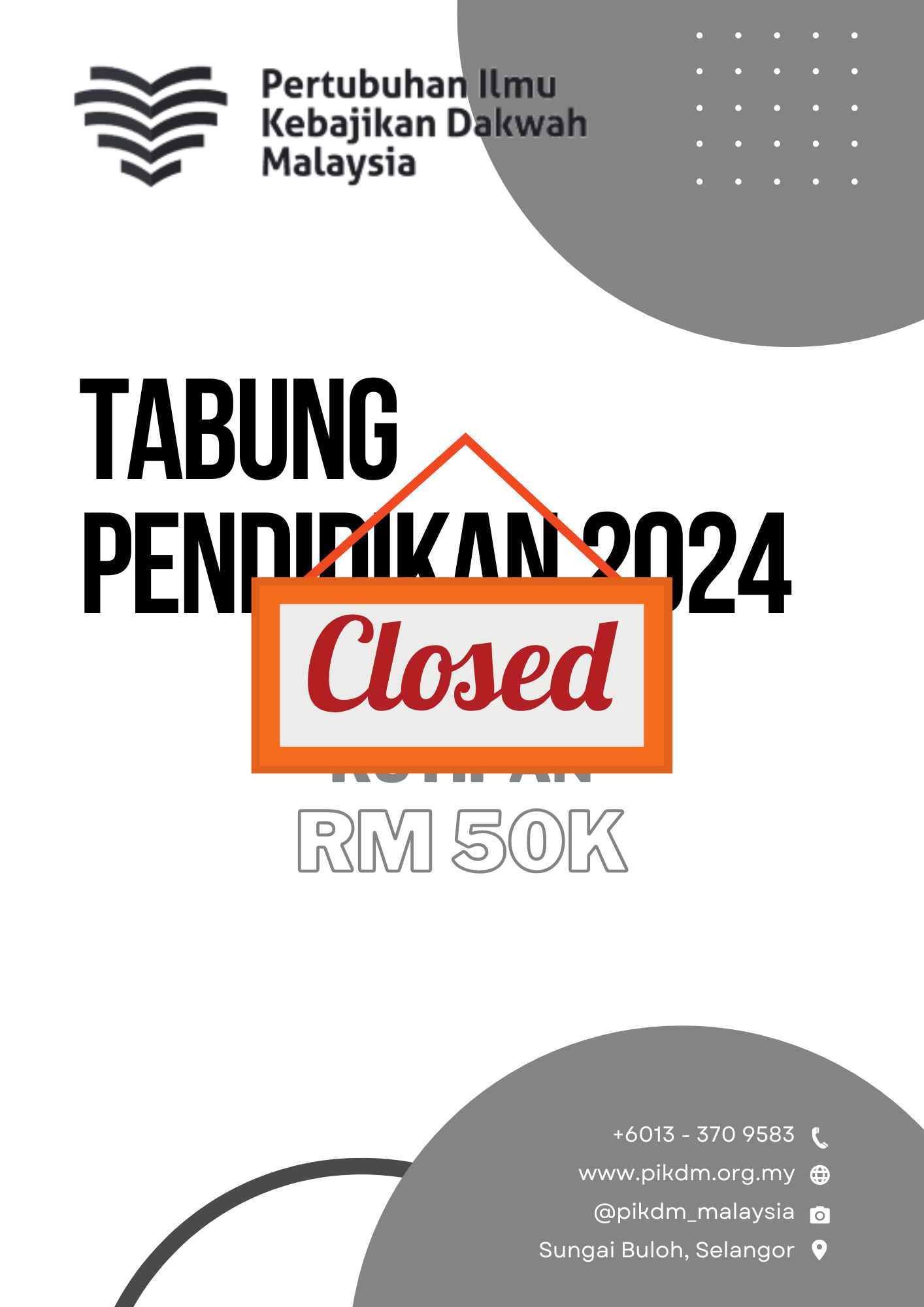 Tabung Pendidikan 2024 Closed