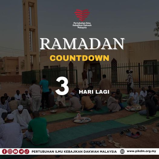 Ramadan Countdown – 3 Hari Lagi