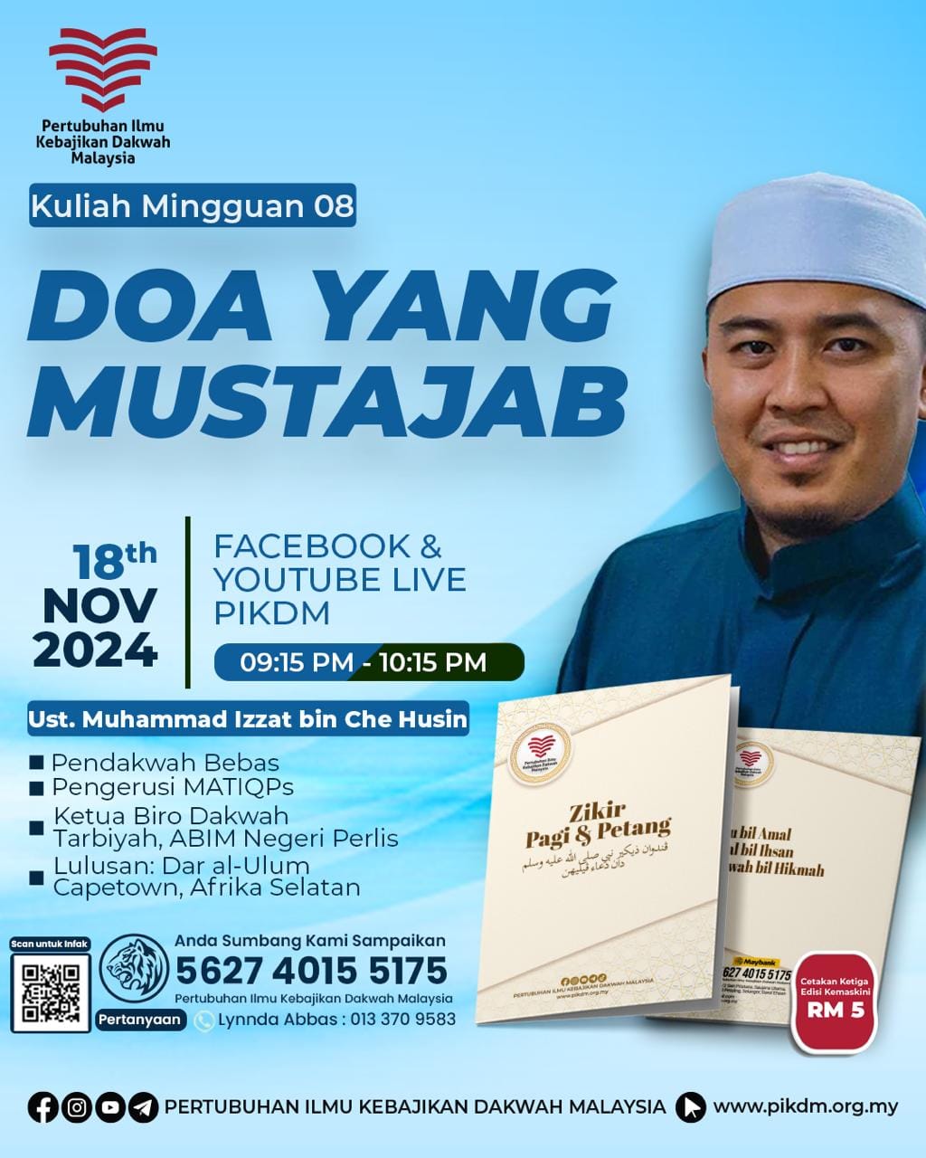 [Tonton] Kuliah Mingguan 08 – Doa Yang Mustajab