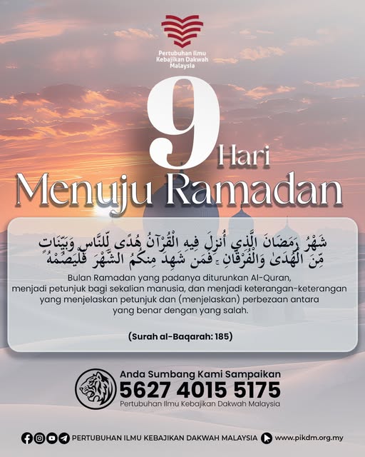 9 Hari Menuju Ramadan