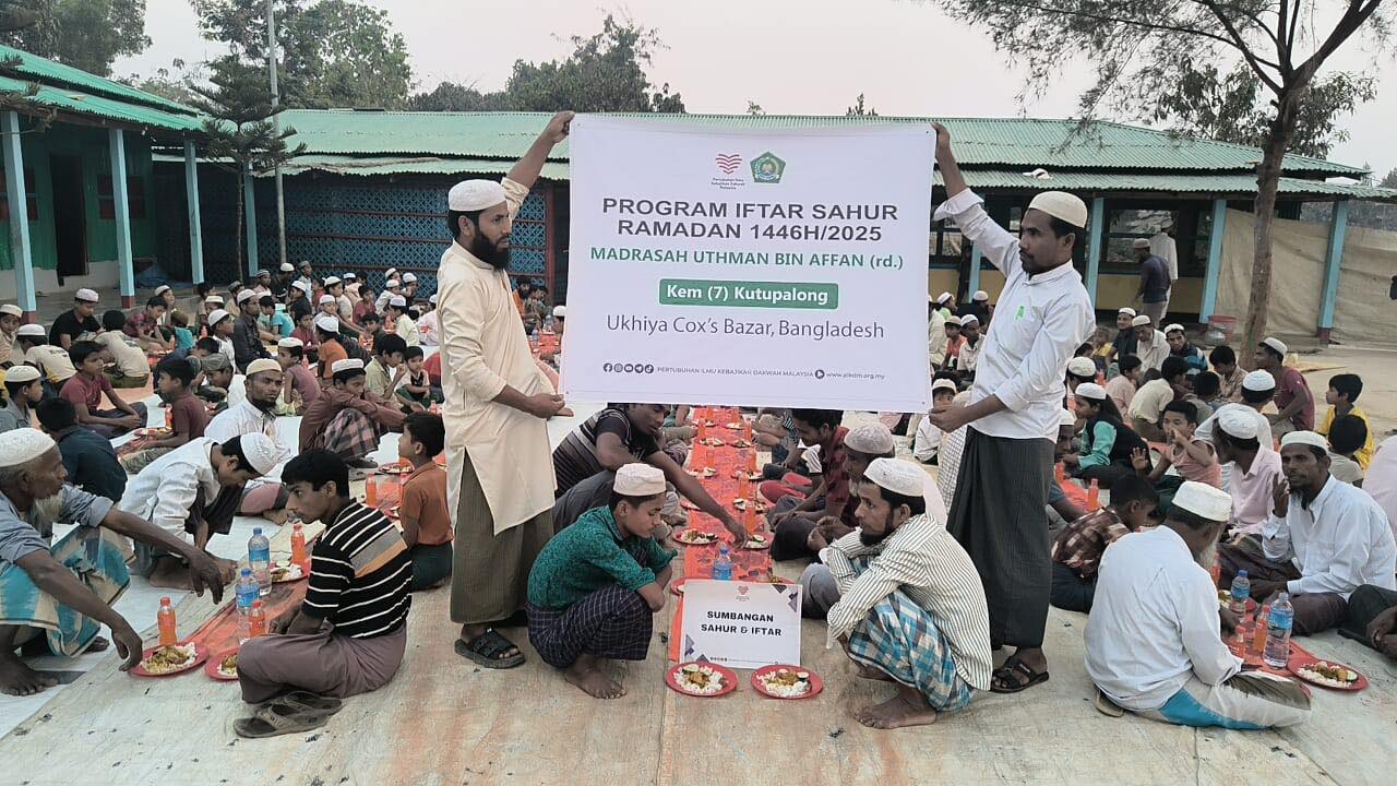 Laporan Iftar & Sahur Ramadan 1446H – Kem Pelarian Rohingya, Cox’s Bazar, Bangladesh