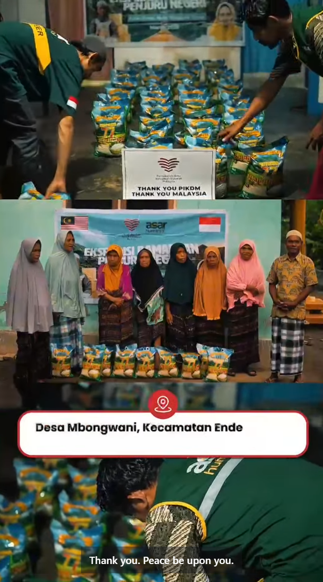Laporan program ramadan pengagihan beras pikdm di pulau ende nusa tenggara timur indonesia vid