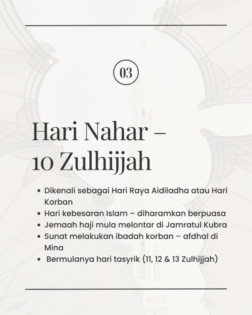 Hari hari istimewa di 10 awal zulhijjah (4)