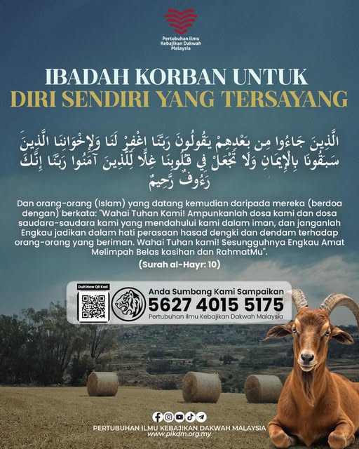 Ibadah korban untuk diri sendiri yang tersayang