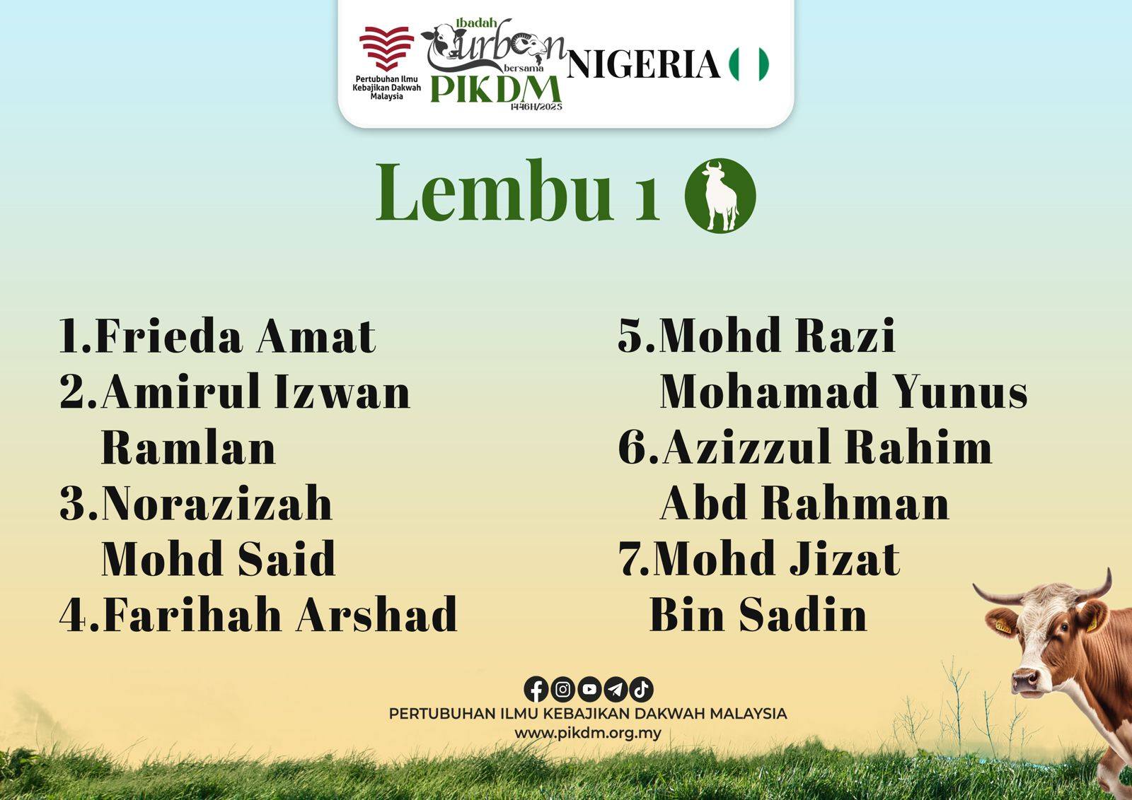 Ringkasan Ibadah Korban PIKDM – Nigeria 1446H / 2025
