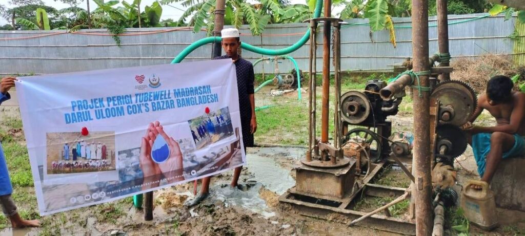 Pikdm projek wakaf perigi tubewell 2025 madrasah darul uloom, cox's bazar bangladesh (15)
