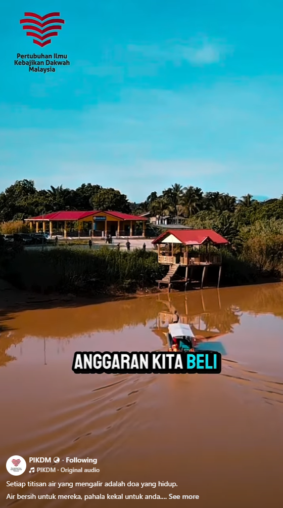 Setiap titisan air mengalir adalah doa yang hidup