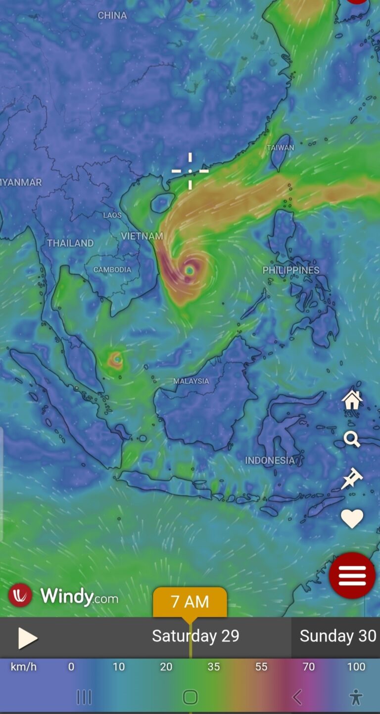 Laporan dari imej windy