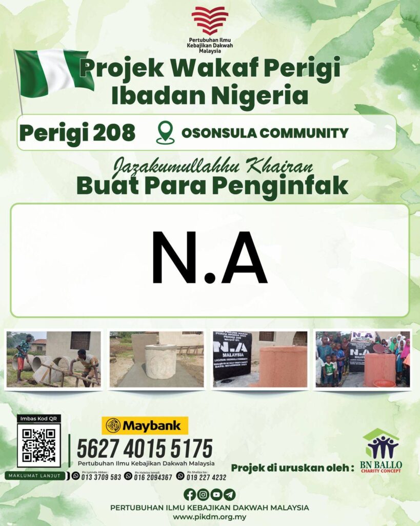 PIKDM Projek Wakaf Perigi Ibadah, Nigeria 2025 (3)