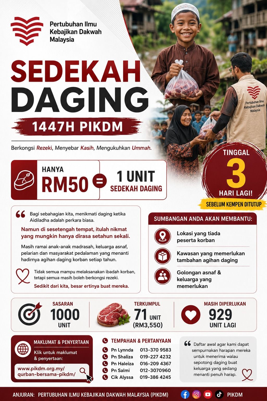 Sedekah Daging 1447H PIKDM