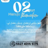 2 Hari Menuju Ramadan