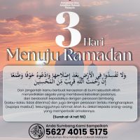 3 Hari Menuju Ramadan