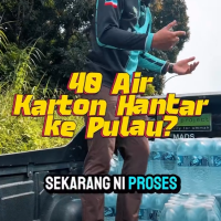 40 karton air 'drinking water' bukan mineral water ya
