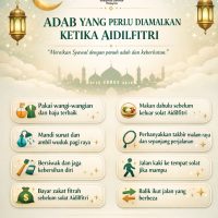 Adab Yang Perlu Diamalkan Ketika Aidilfitri