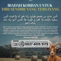Ibadah korban untuk diri sendiri yang tersayang