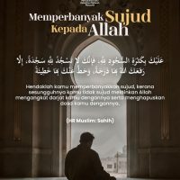 Memperbanyak sujud kepada allah